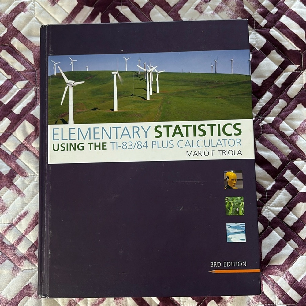 Elementary Statistics Textbook, 3rd Ed/Mario F. Tripoli